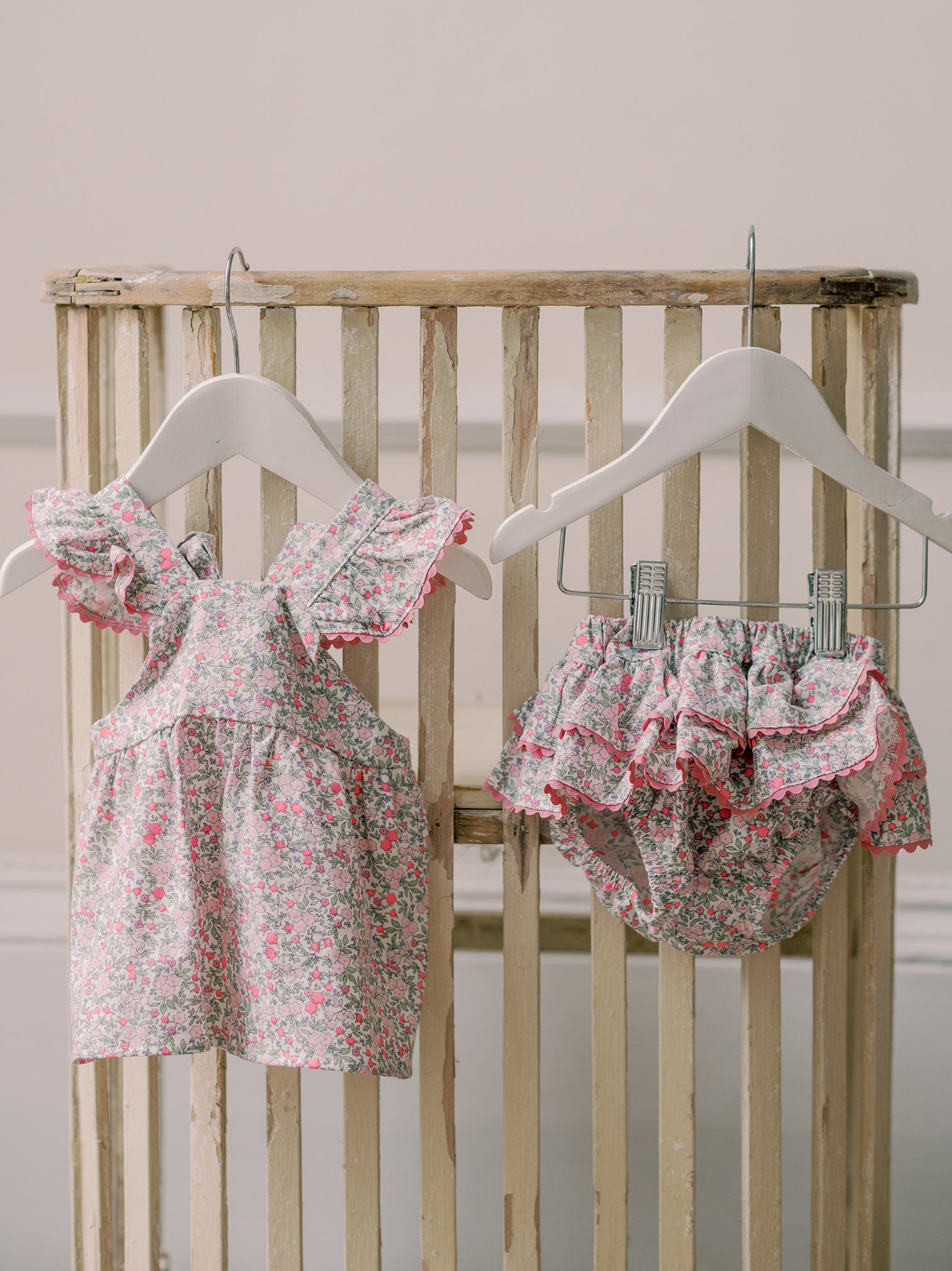 Fuchsia Floral Elicia Baby Girl Summer Set