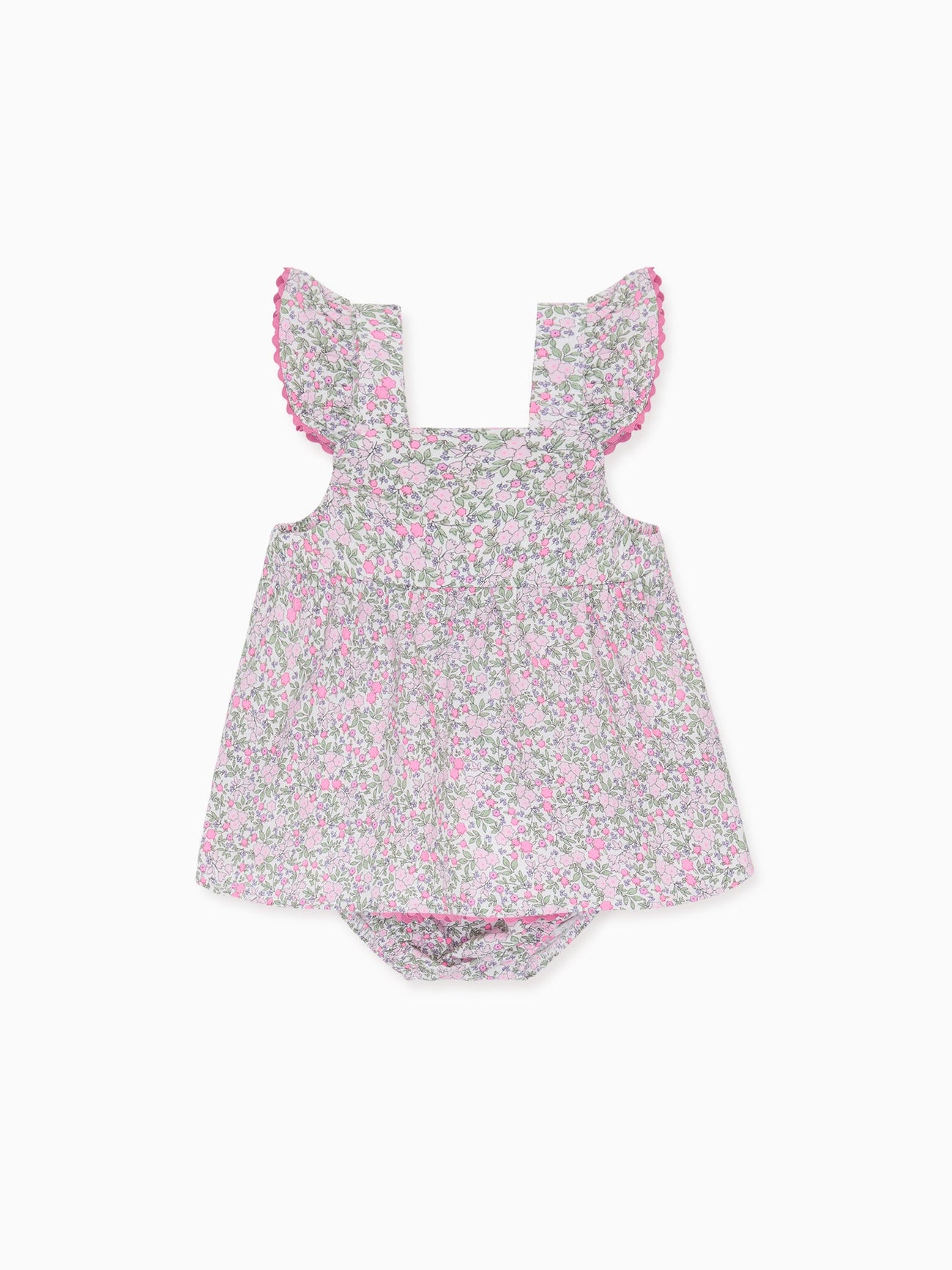 Fuchsia Floral Elicia Baby Girl Summer Set