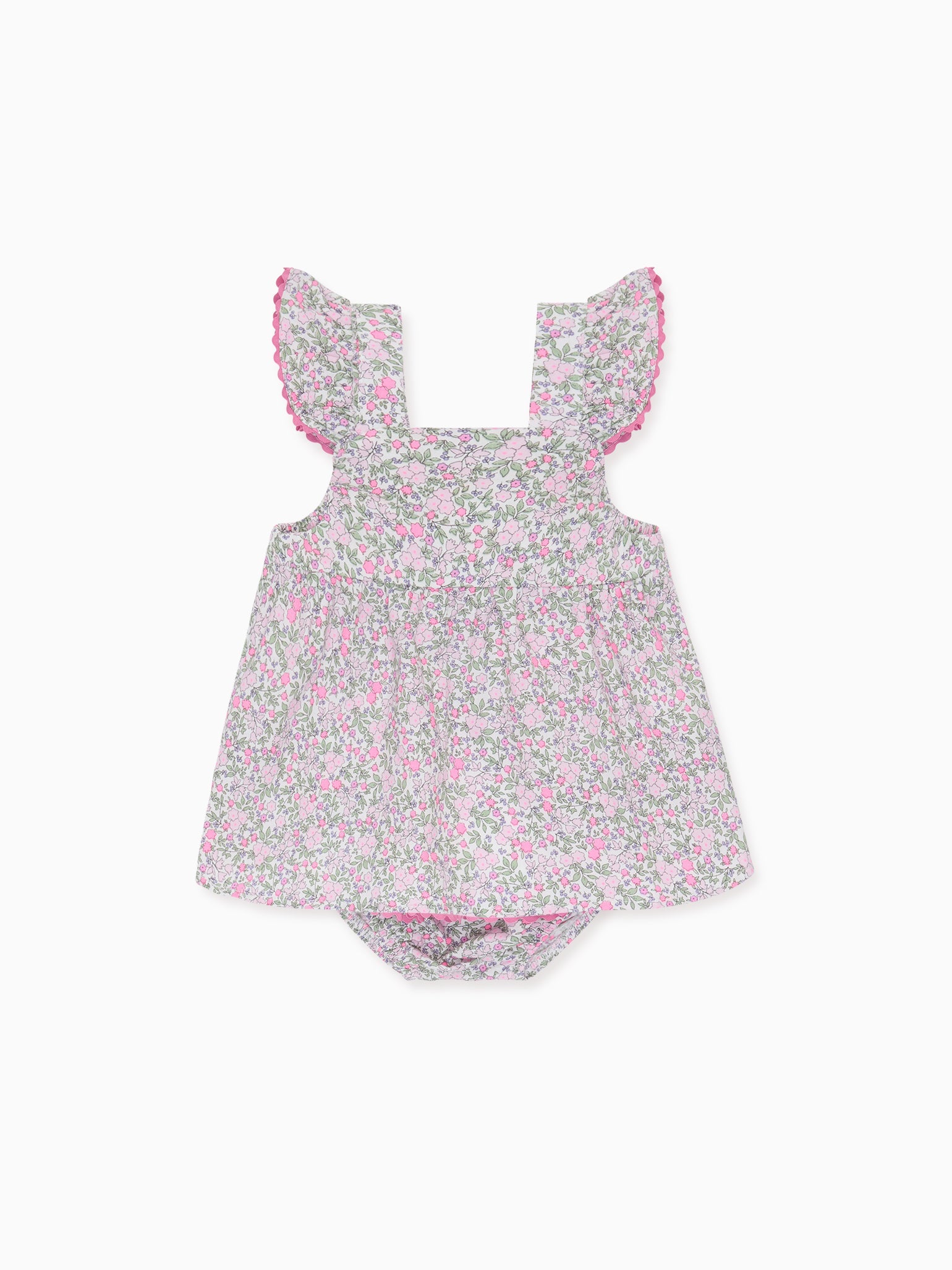 Fuchsia Floral Elicia Baby Girl Summer Set