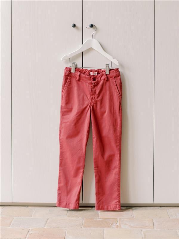 Red Elio Boy Chinos