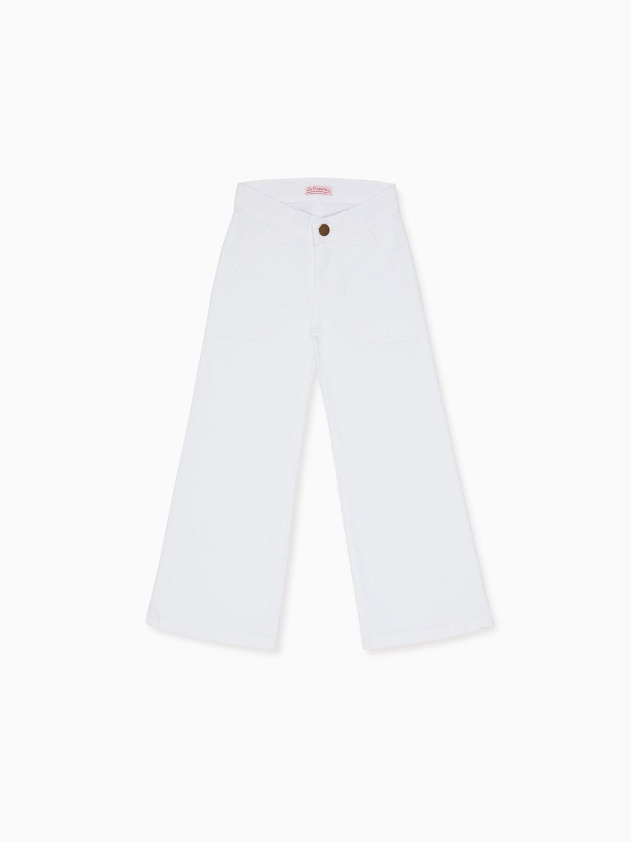 White Enola Girl Wide Leg Jeans