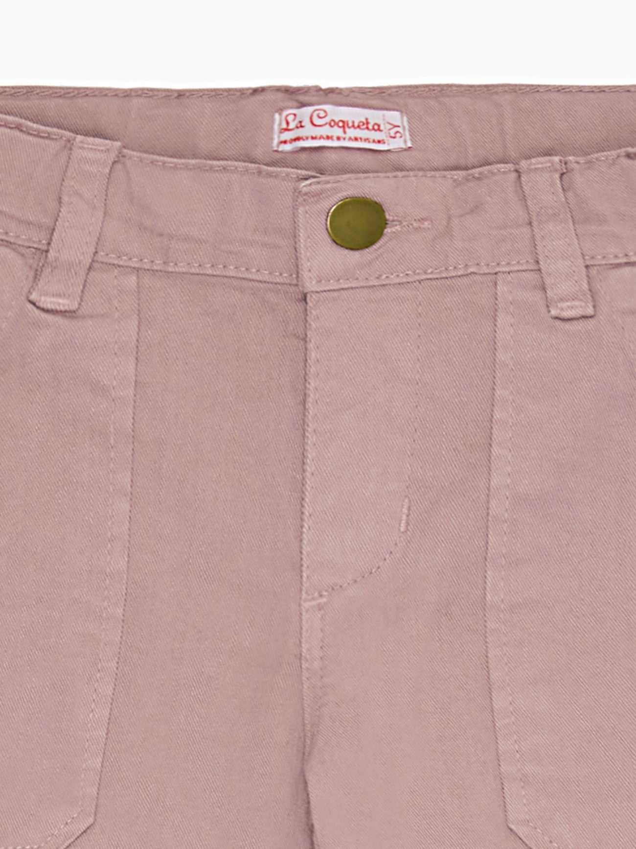 Dusty Pink Enola Girl Wide Leg Jeans