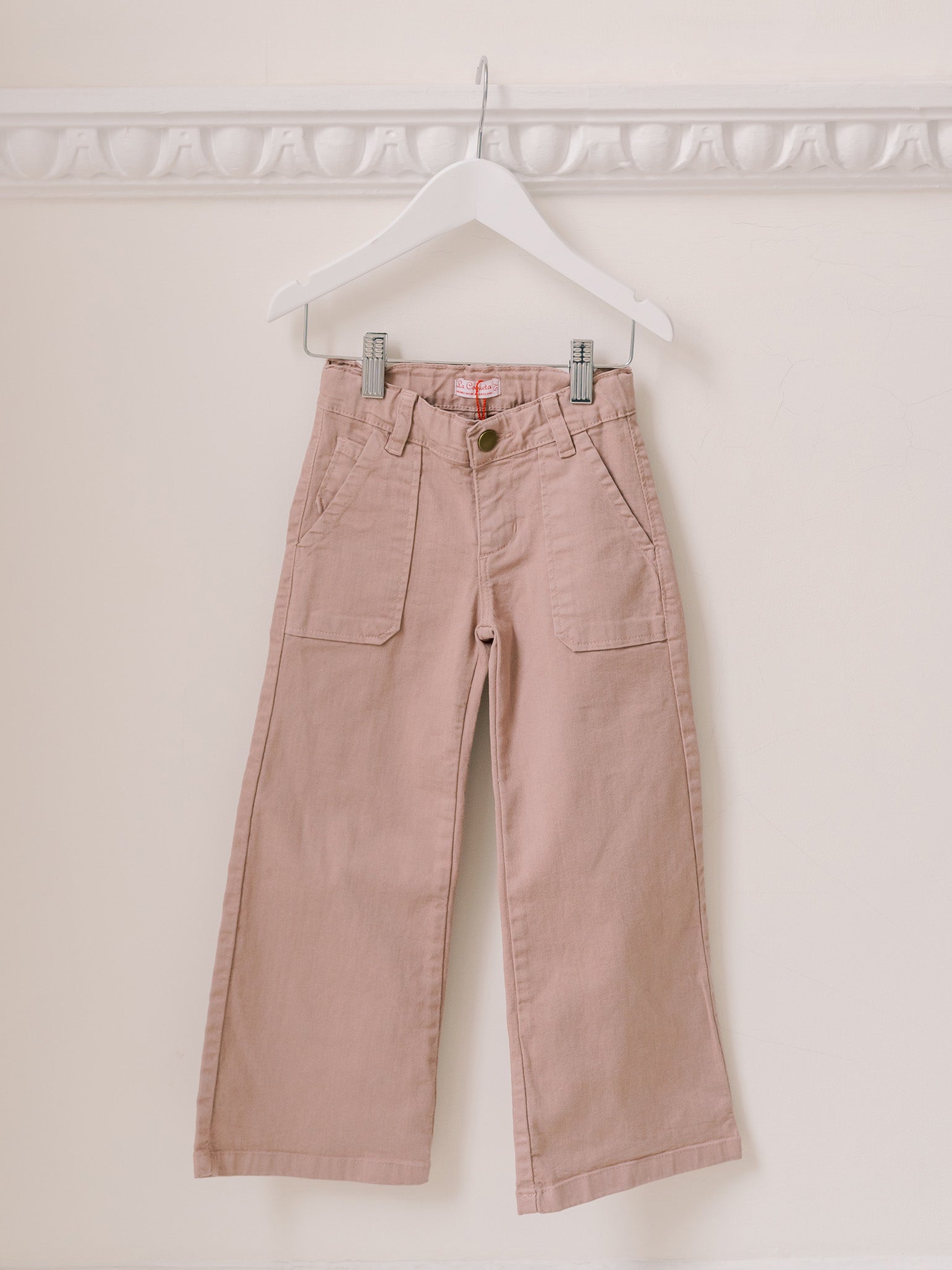 Dusty Pink Enola Girl Wide Leg Jeans