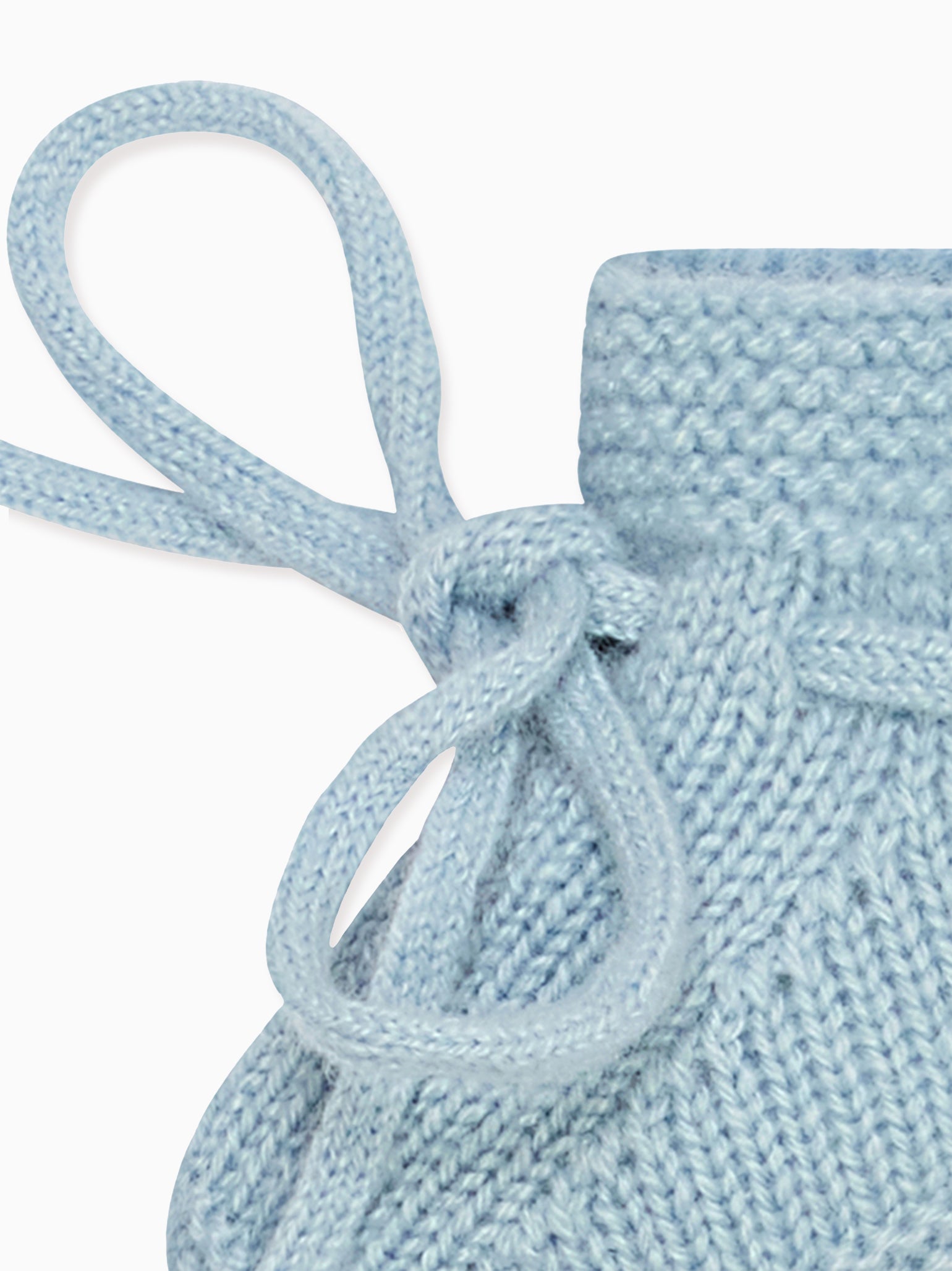 Blue Evita Cashmere Baby Booties