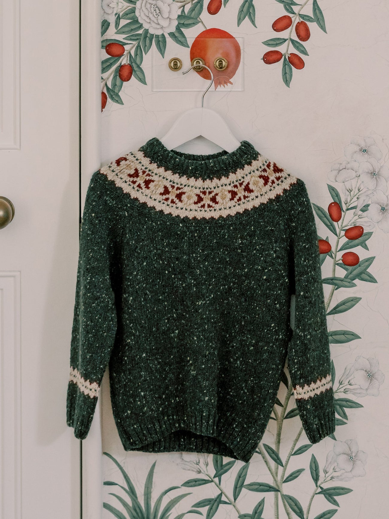 Green Fair Isle Jumper & Loden Coat Outfit Bundle