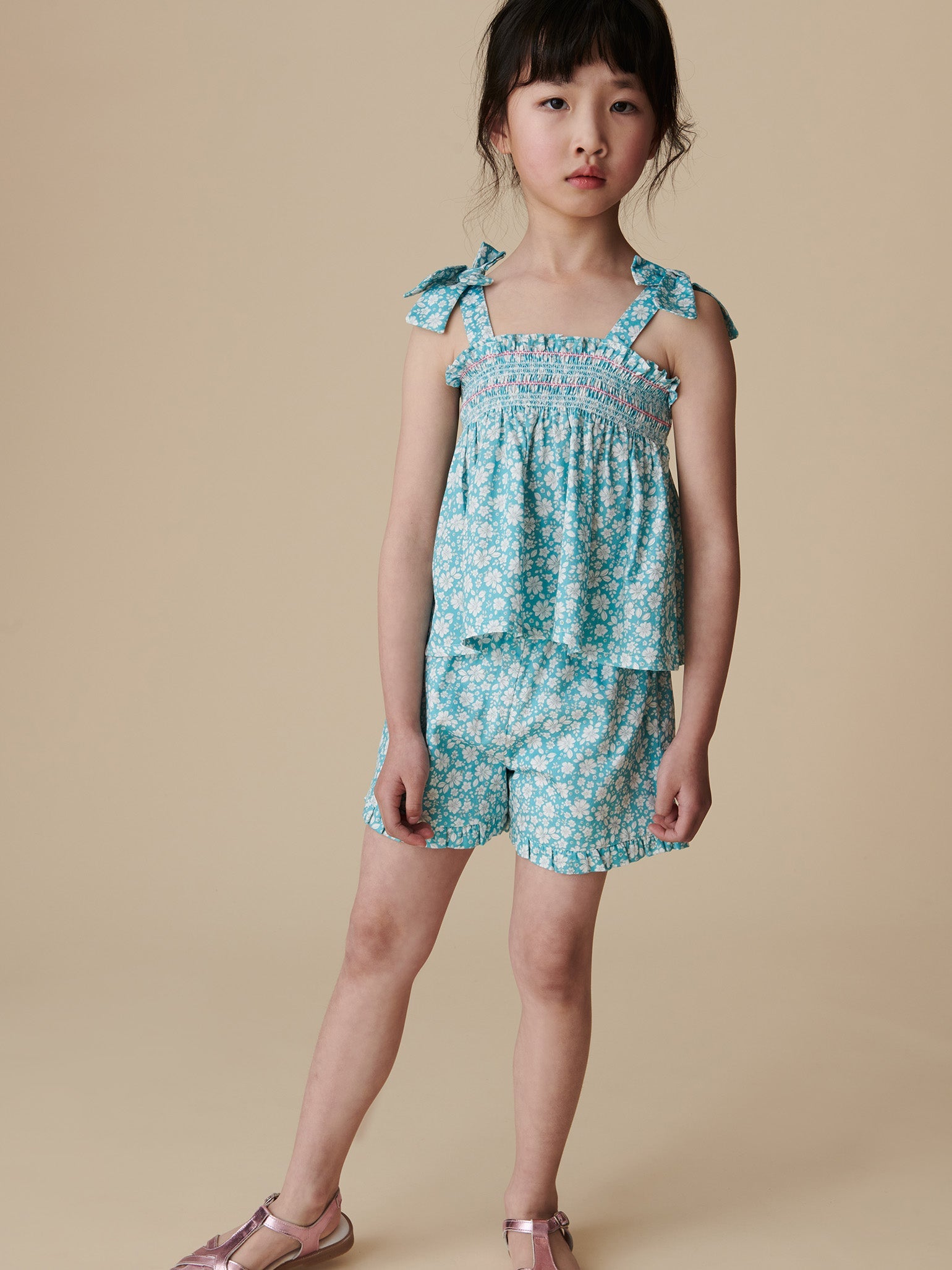 Aqua Floral Felicity Girl Set