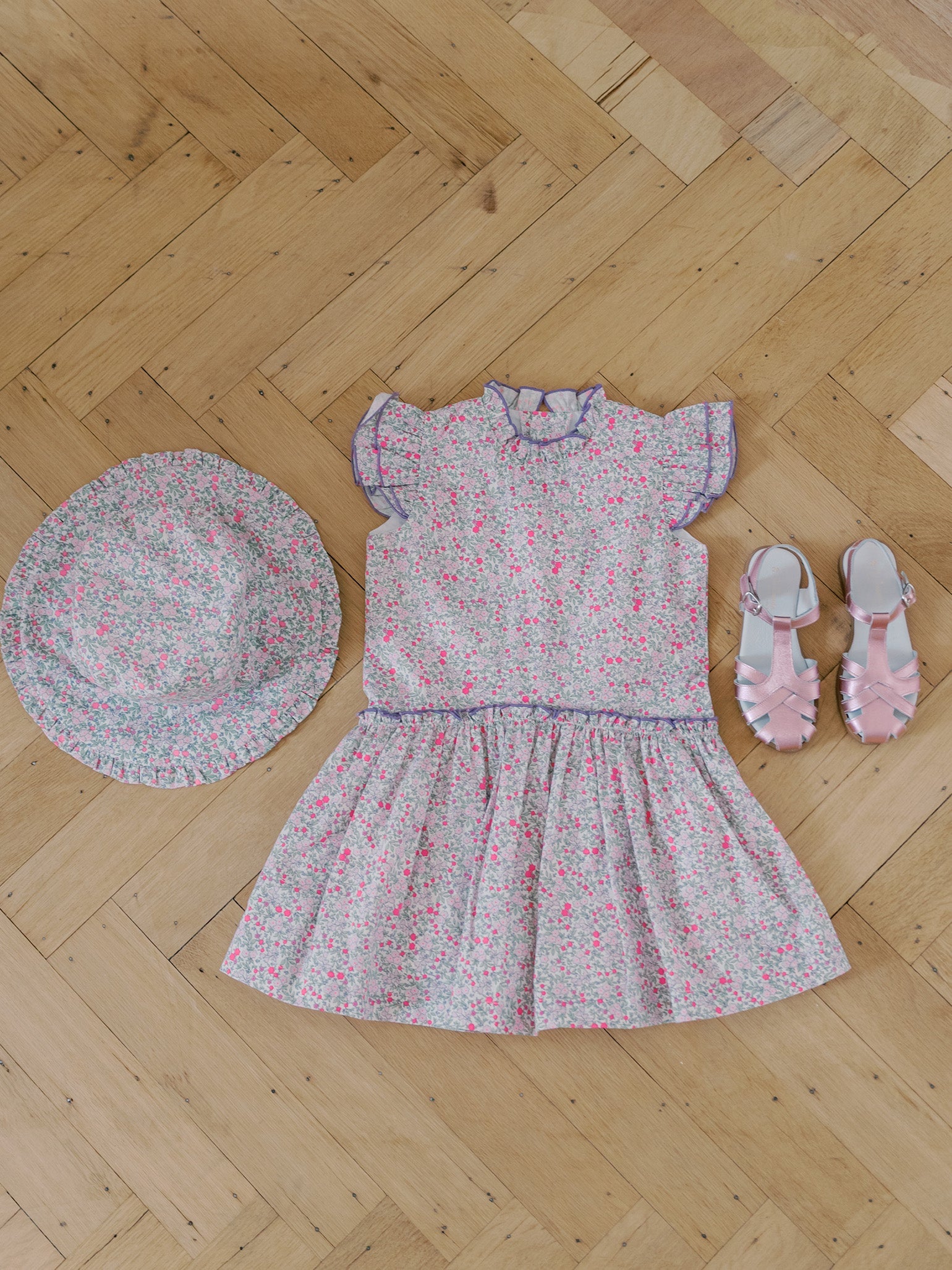 Filomela Dress & Sofia Sandals Girl Outfit Bundle