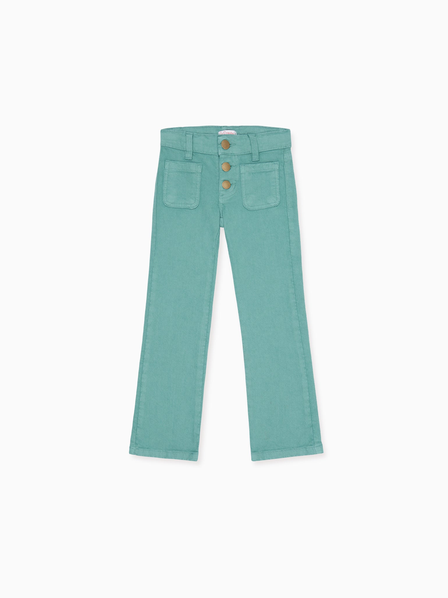 Sage Green Fleca Girl Trousers