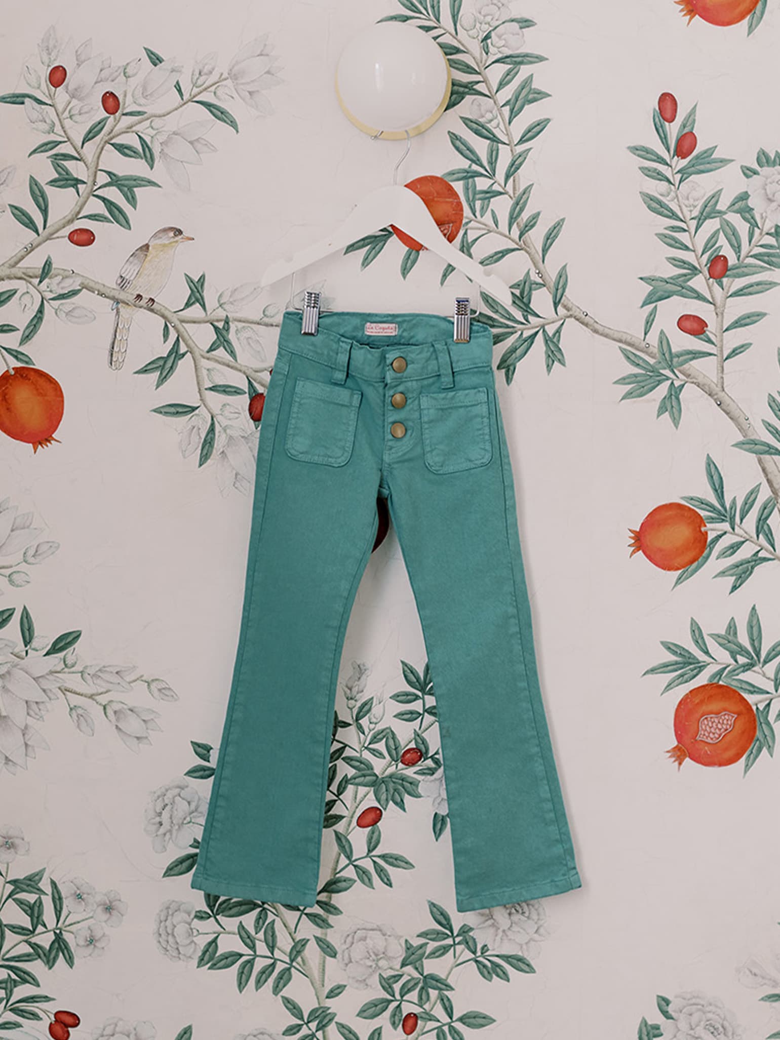 Sage Green Fleca Girl Trousers