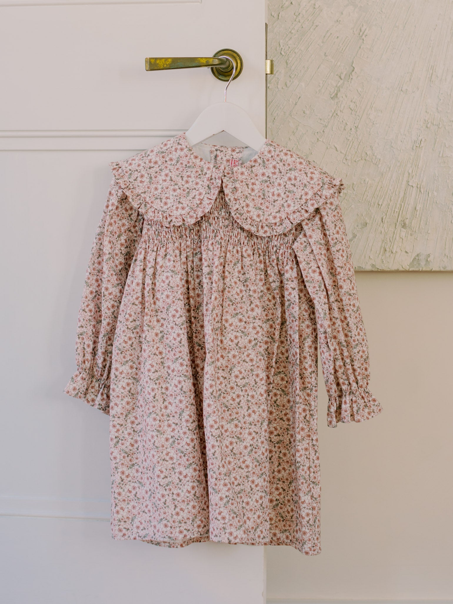 Pink Floral Floris Girl Smock Dress