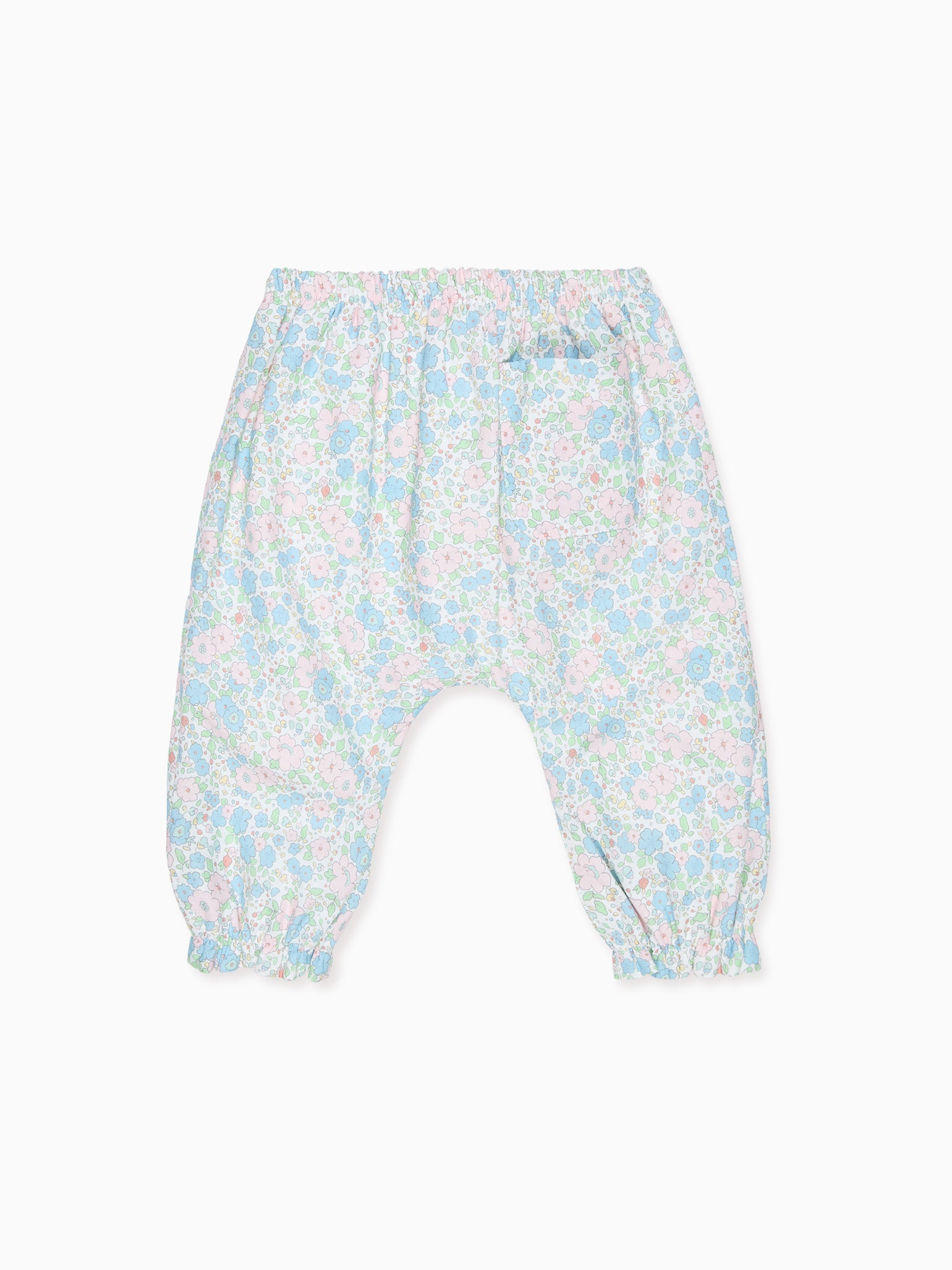 Blue Floral Forna Baby Girl Trousers