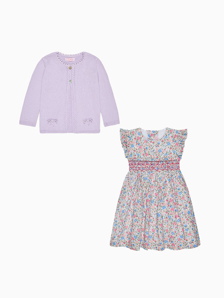 Frida Dress & Arcona Cardigan Girl Outfit Bundle