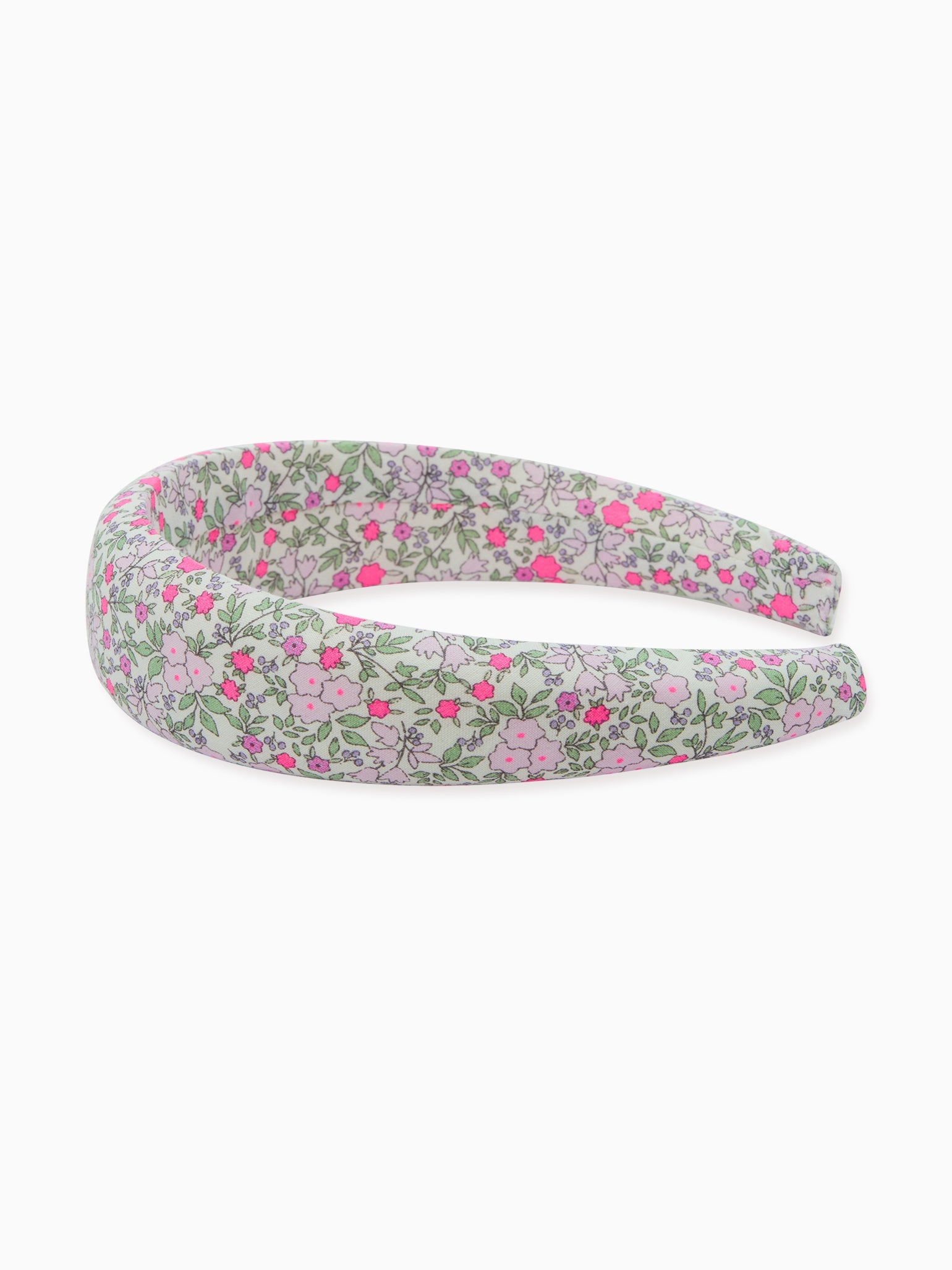 Fuchsia Floral Girl Wide Hairband