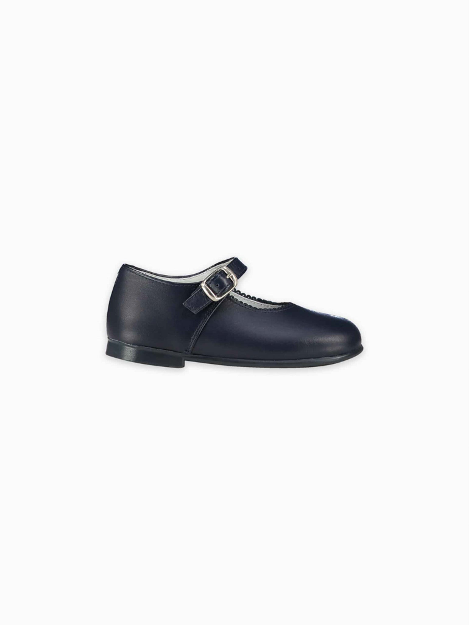 Navy Leather Toddler Mary Jane Shoes