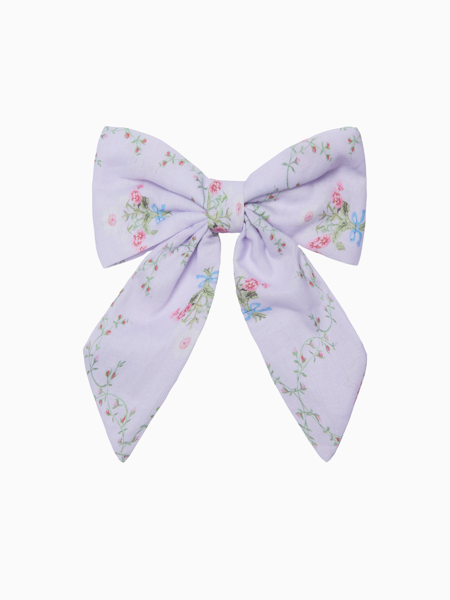 Hill House Home X La Coqueta Lilac Trellis Girl Large Bow Clip