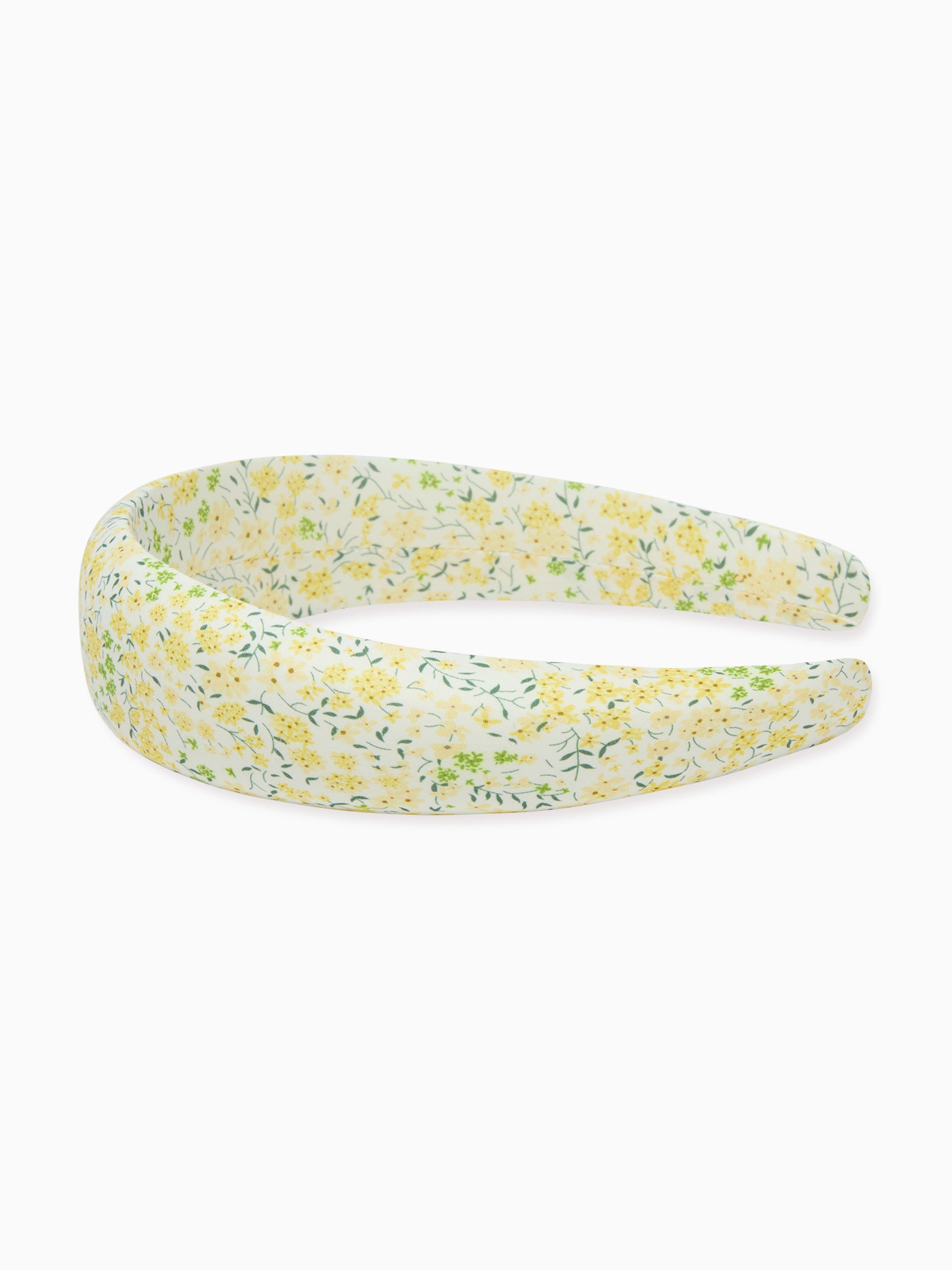 Yellow Floral Girl Wide Hairband