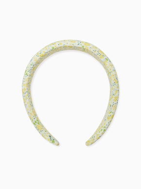 Yellow Floral Girl Wide Hairband