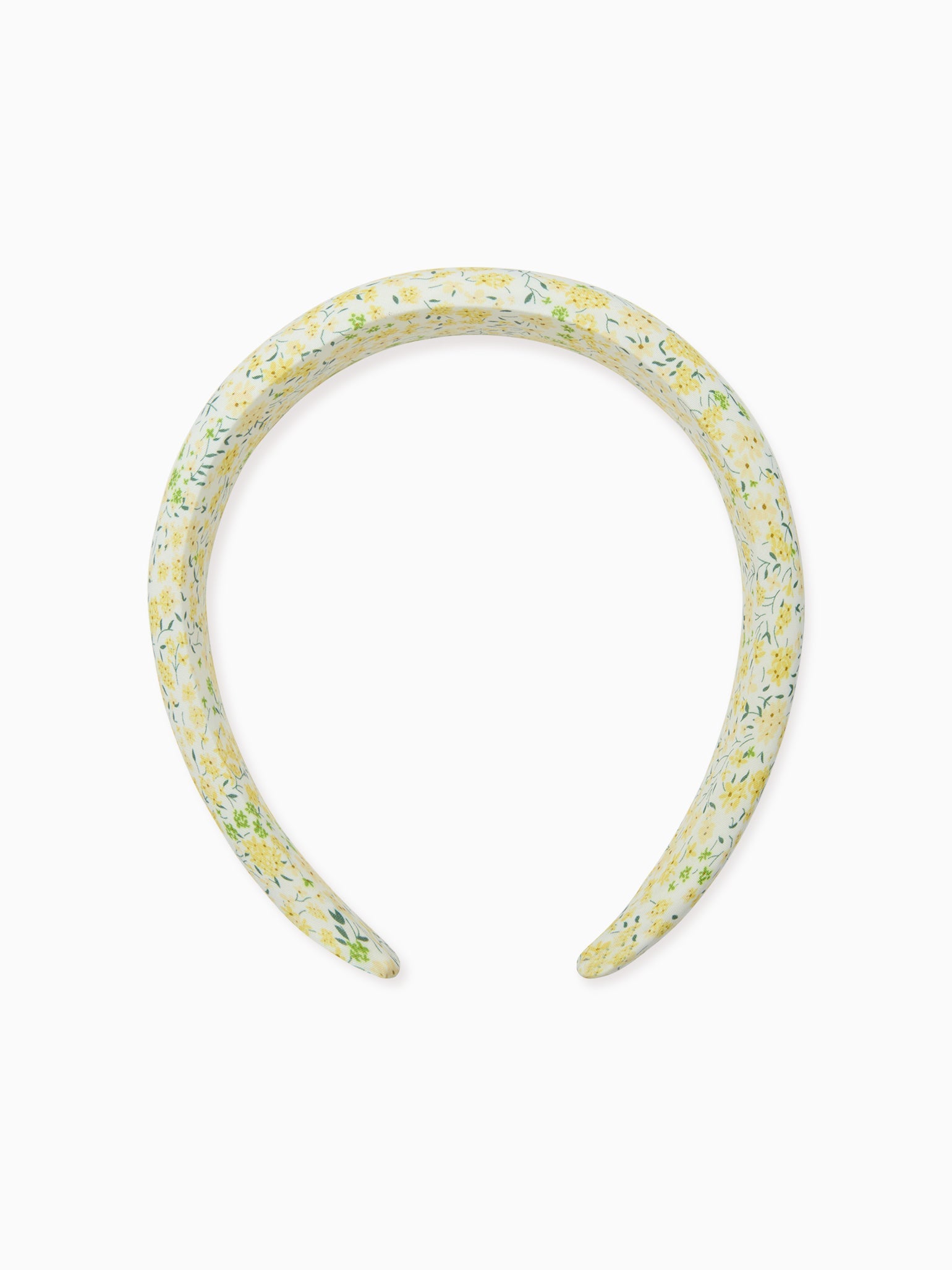 Yellow Floral Girl Wide Hairband