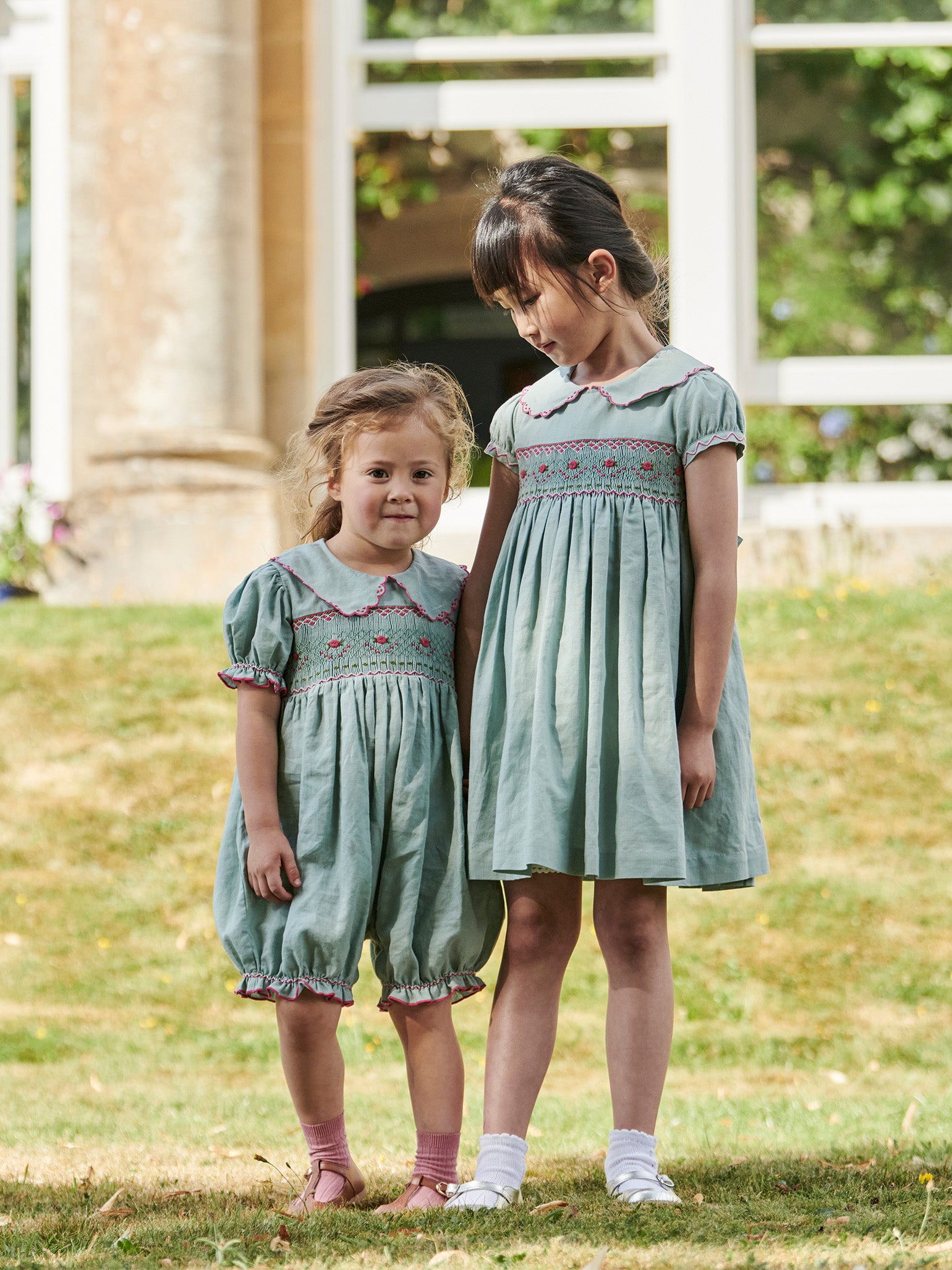 Sage Gisella Girl Hand-Smocked Dress