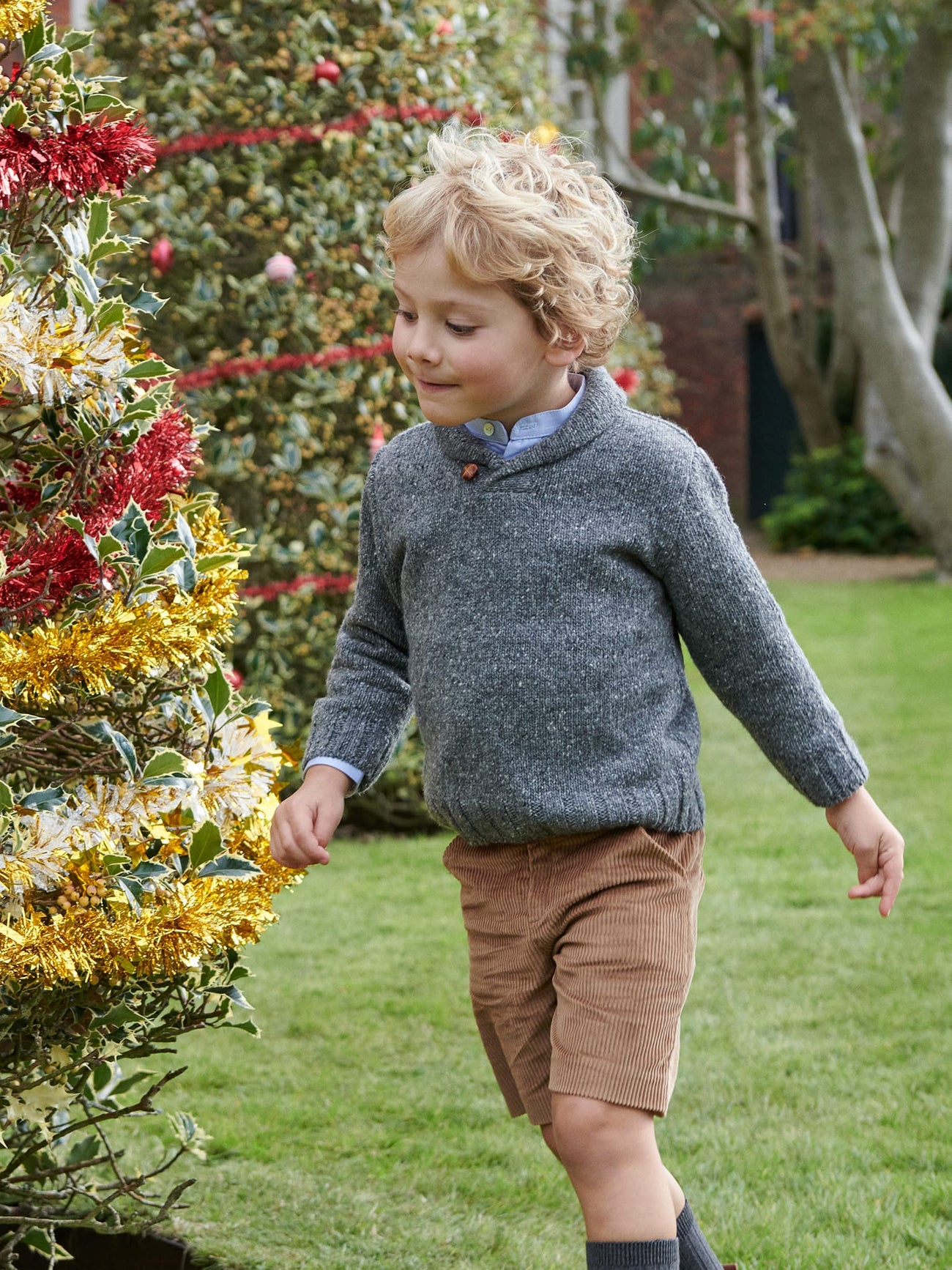 Grey Goyo Merino Boy Jumper