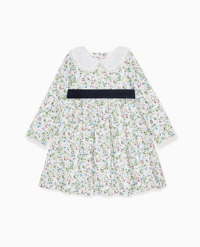 Green Floral Helena Girl Dress