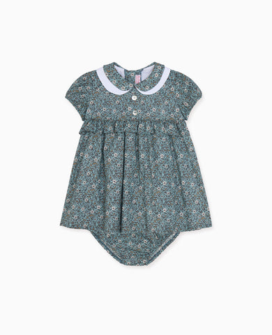 Blue Floral Ines Baby Girl Set