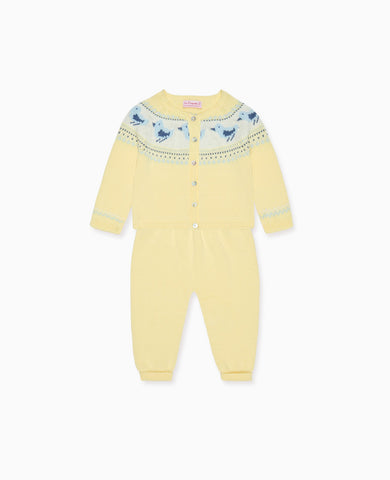 Lemon Isa Cotton Baby Knitted Set