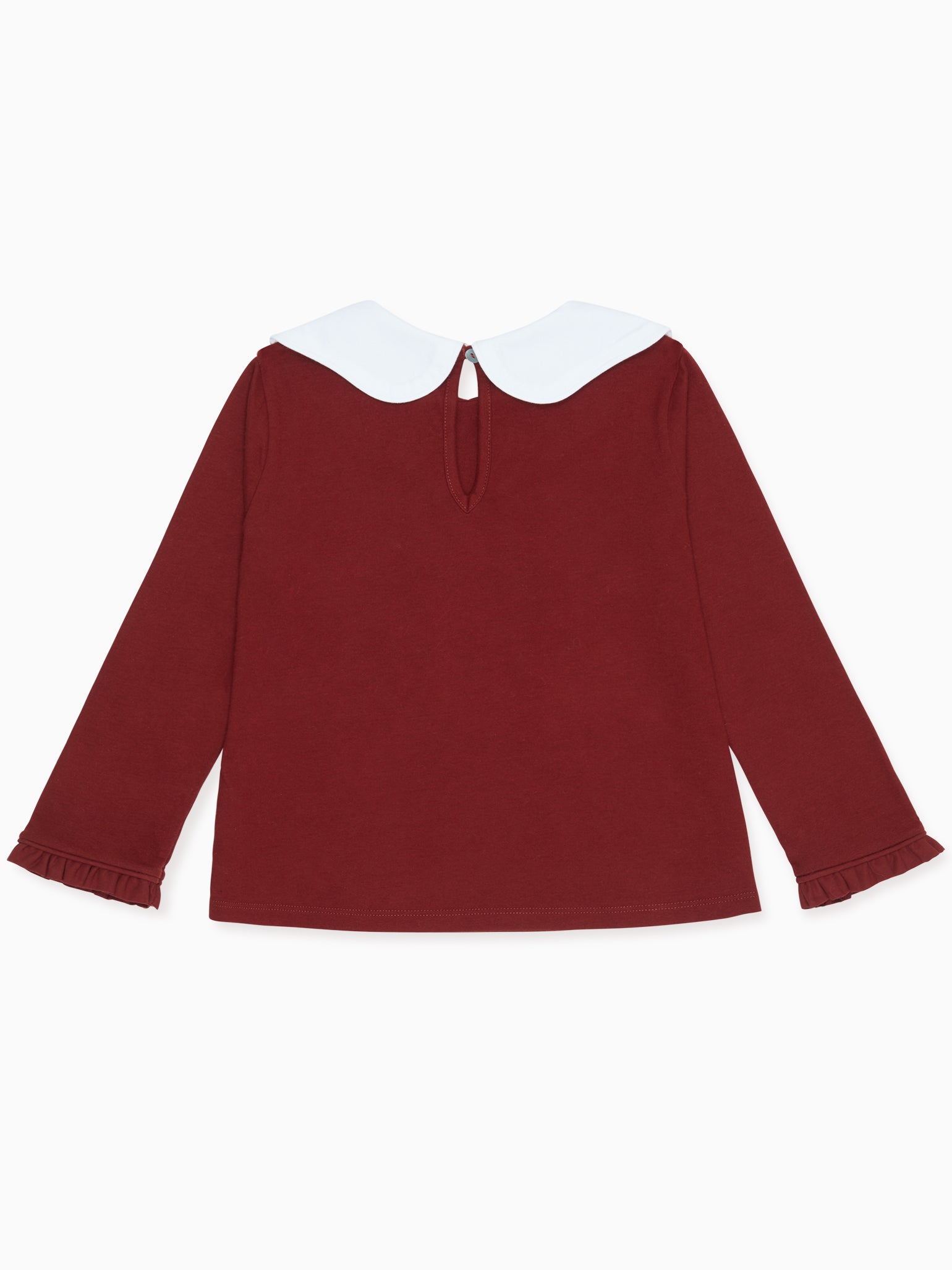 Burgundy Iziar Long Sleeve Girl Top