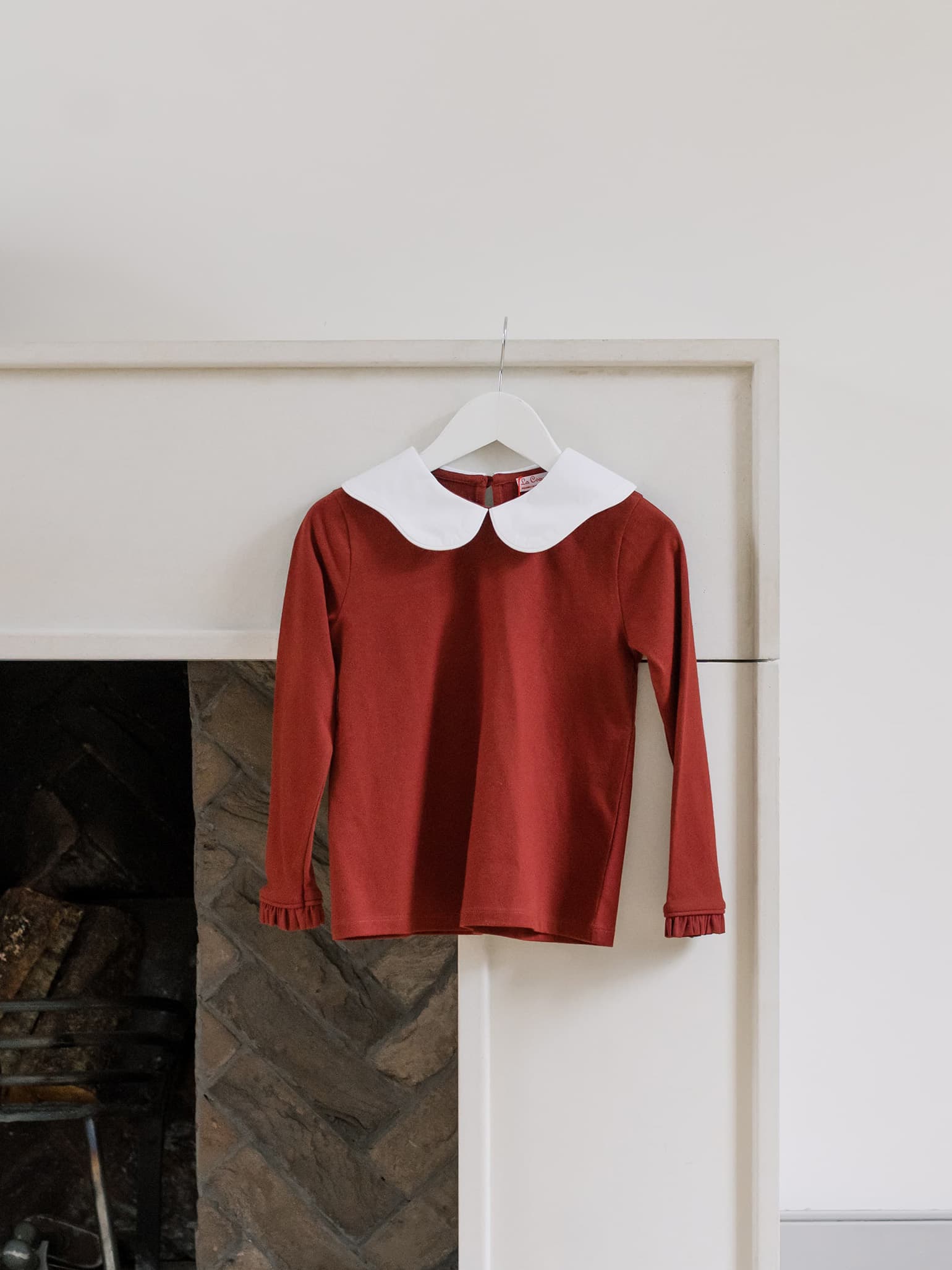 Burgundy Iziar Long Sleeve Girl Top