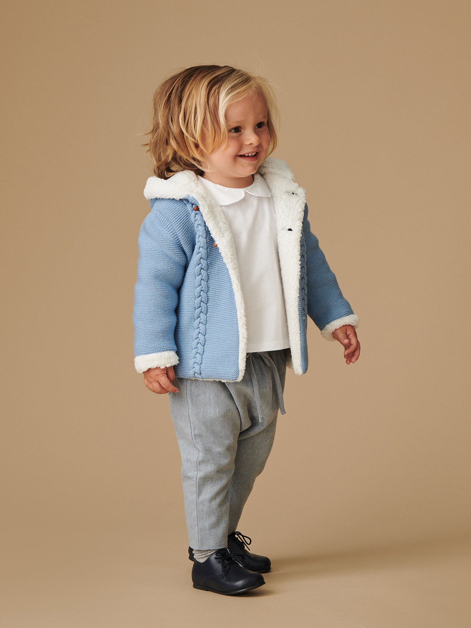 Dusty Blue Alex Baby Trousers