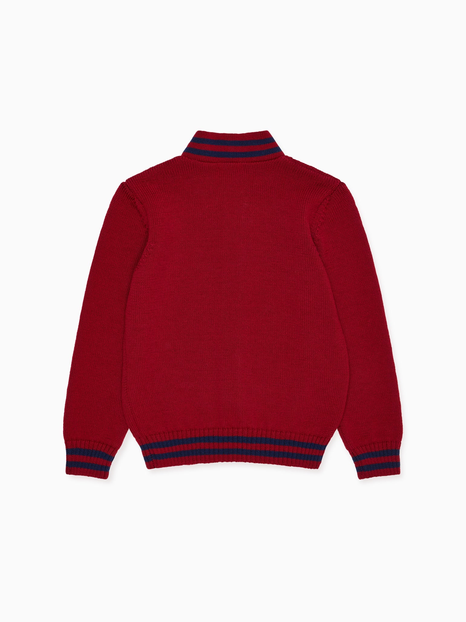 Burgundy Jules Merino Kids Cardigan