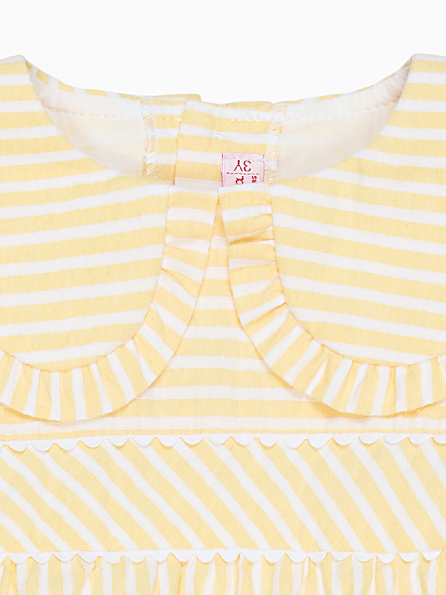 Lemon Stripe Juniper Baby Romper