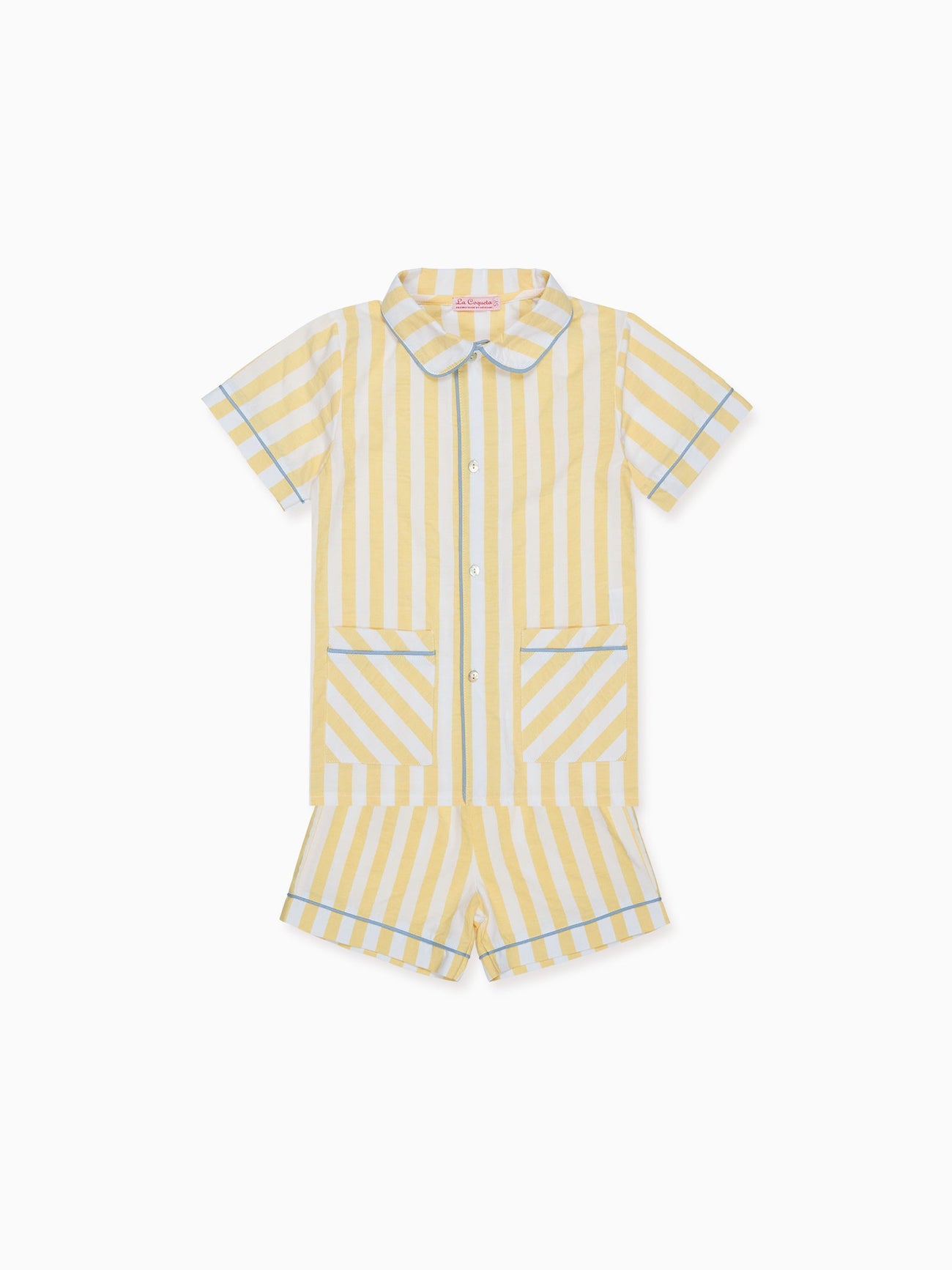 Lemon Stripe Kai Kids Pyjamas