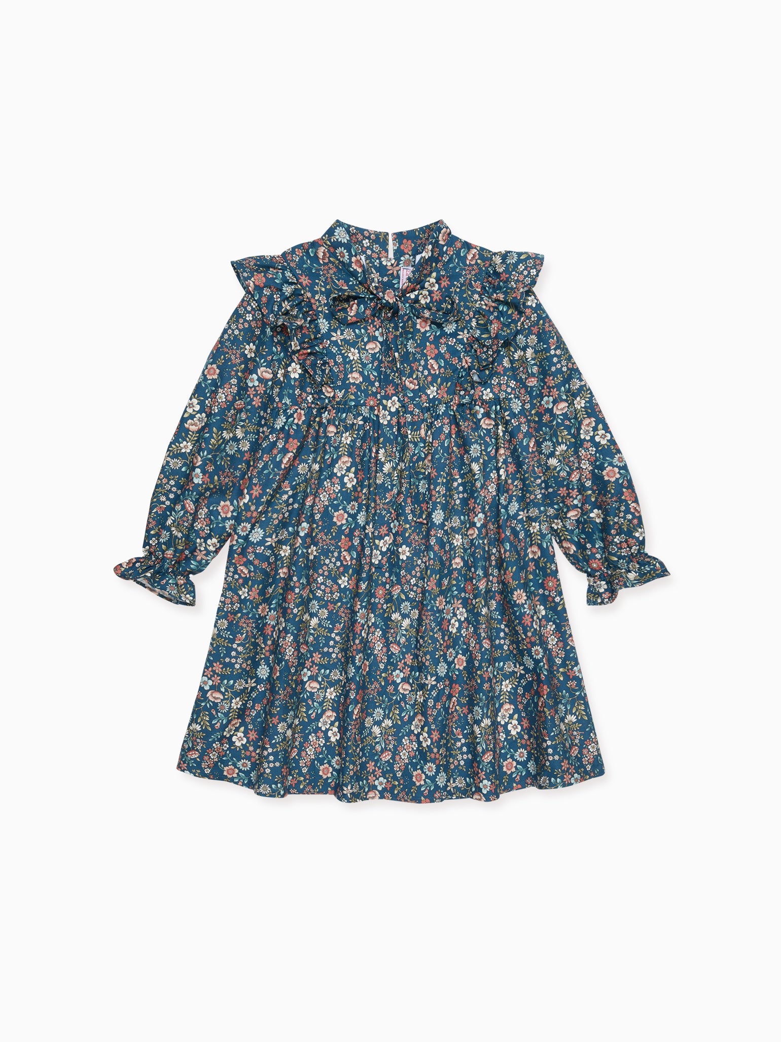 Navy Floral Laurelia Girl A-Line Dress