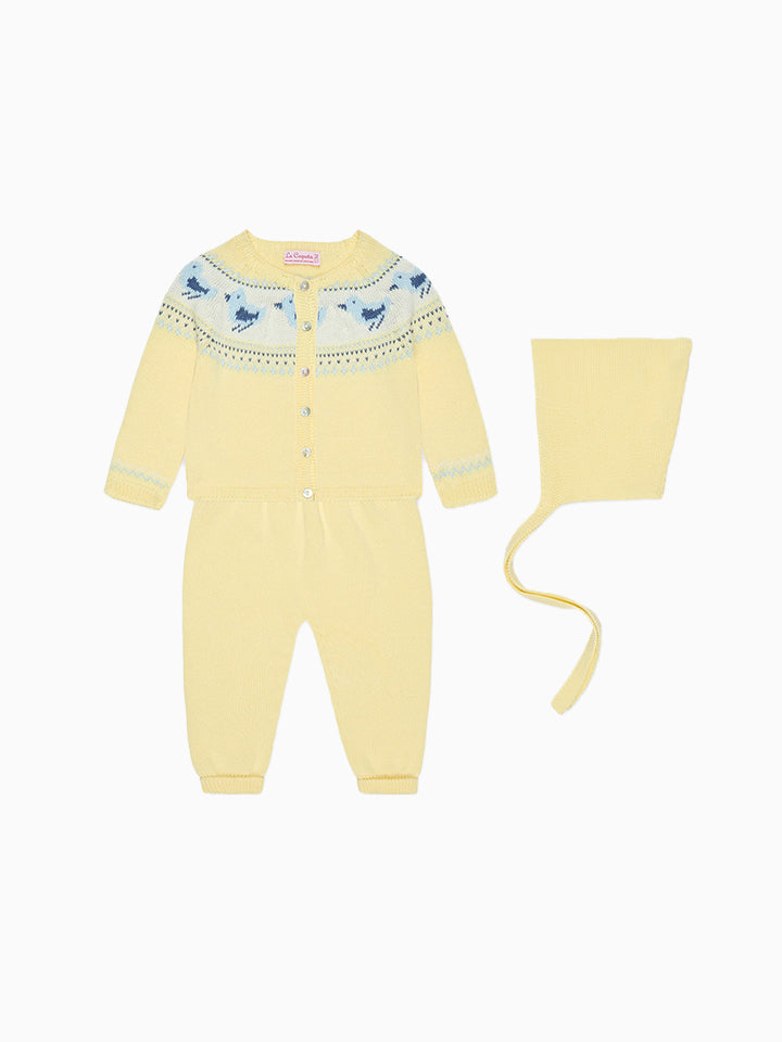 Lemon Isa Cotton Baby Knitted Gift Box Set