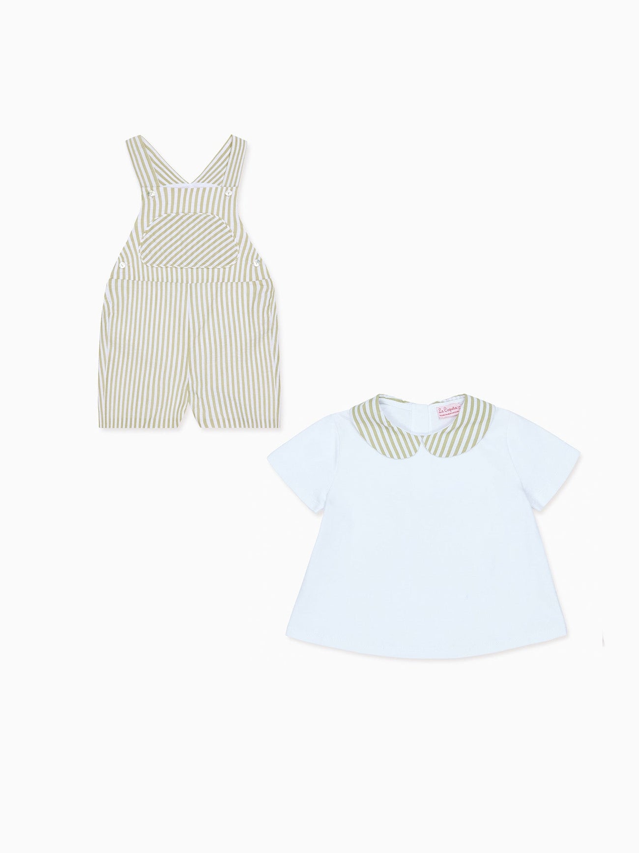 Leo Top & Ringo Dungarees Baby Outfit Bundle