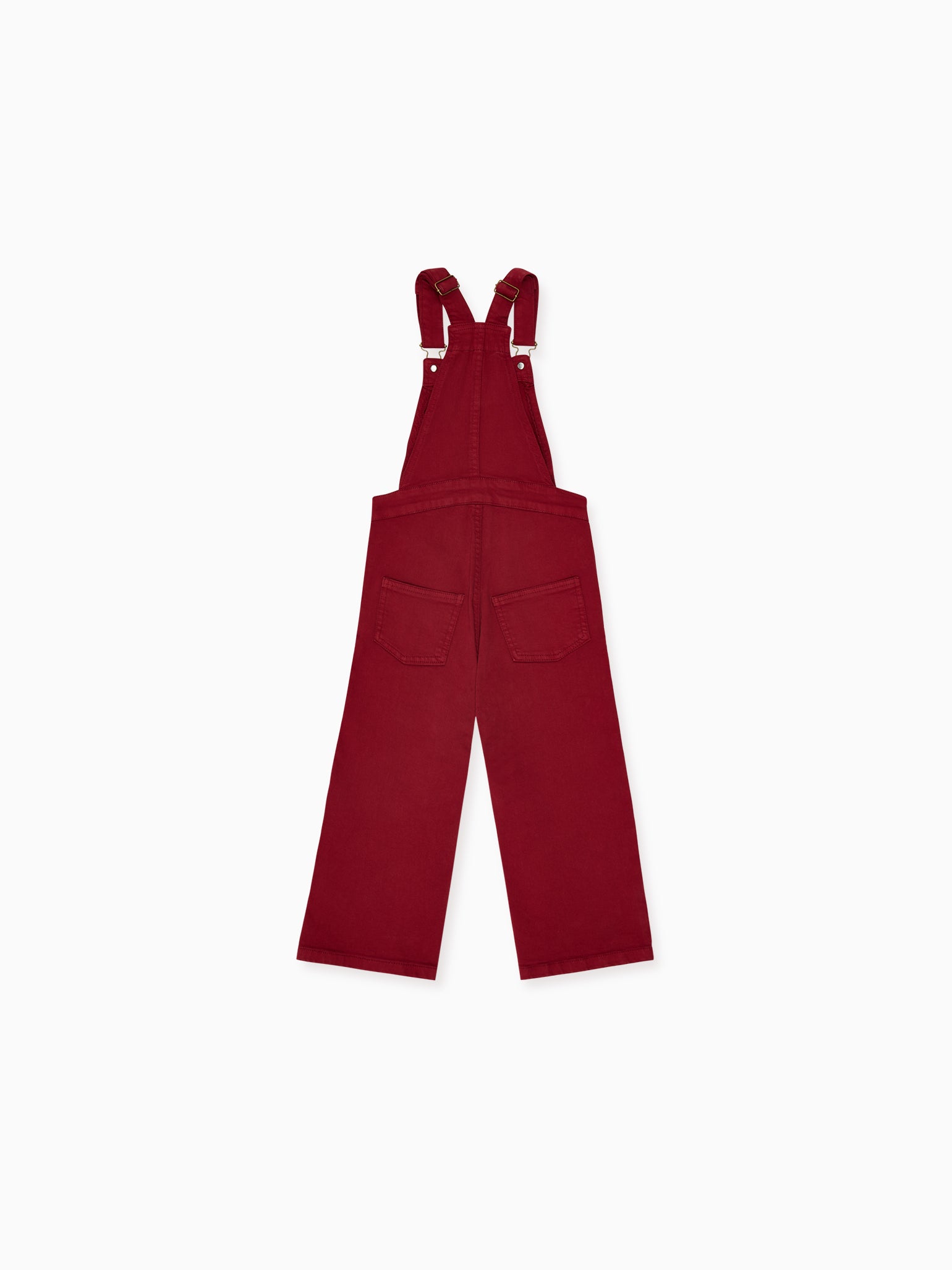 Burgundy Lisa Girl Dungarees