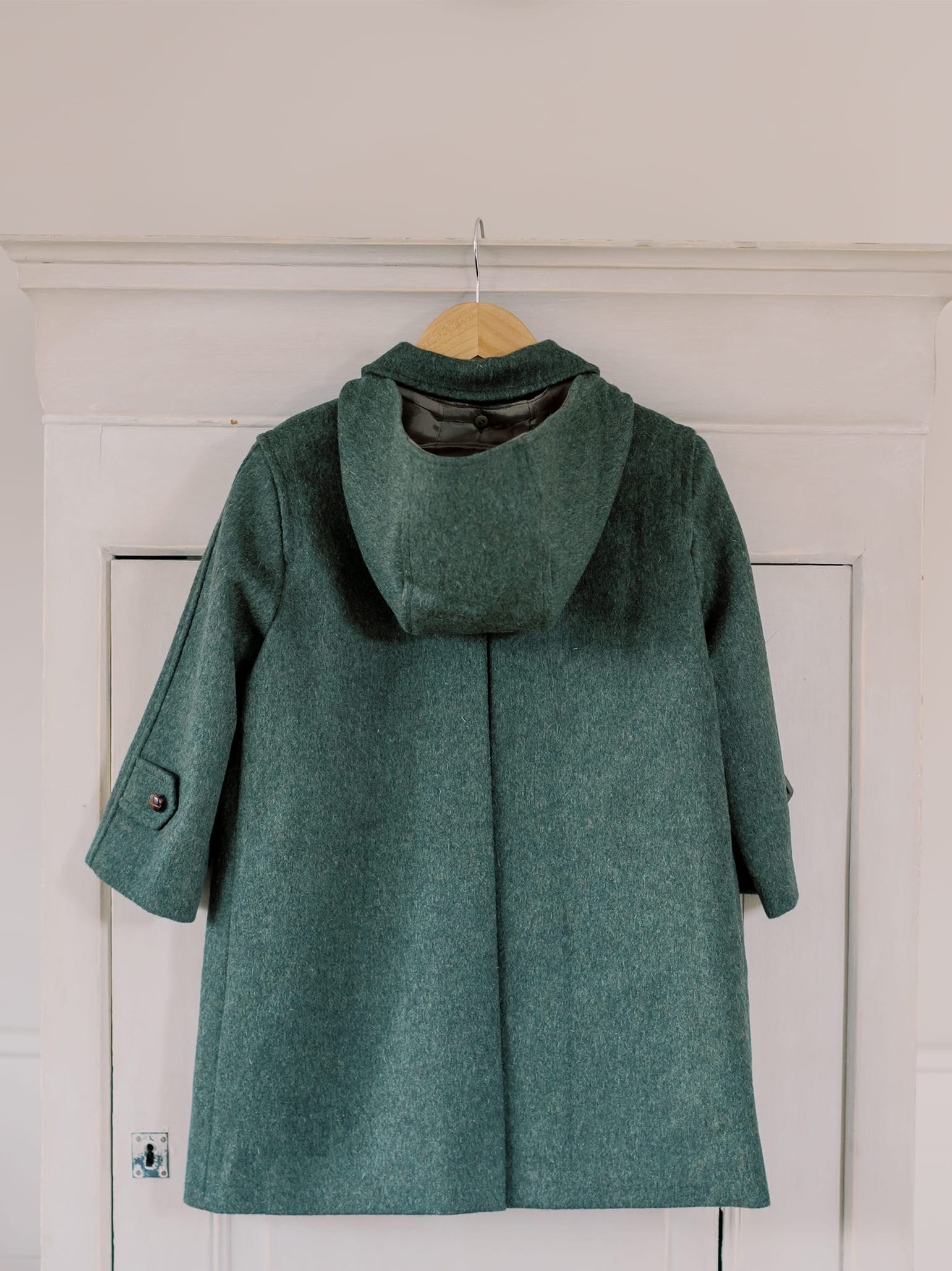 Green Loden Kids Wool Coat