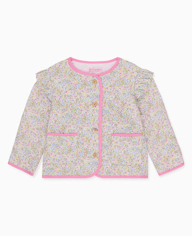 Lilac Floral Lottie Baby Girl Jacket