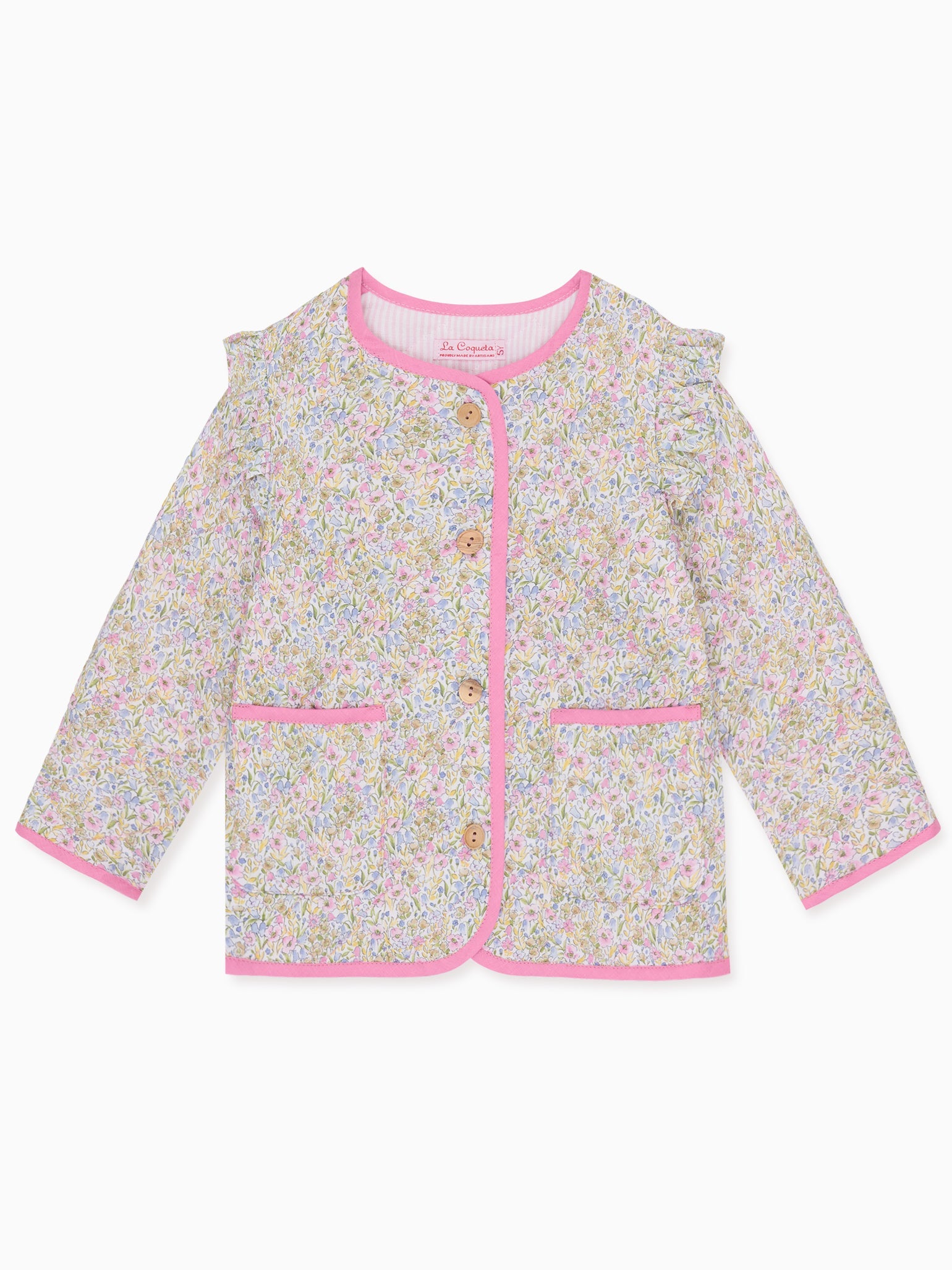 Lilac Floral Lottie Girl Jacket