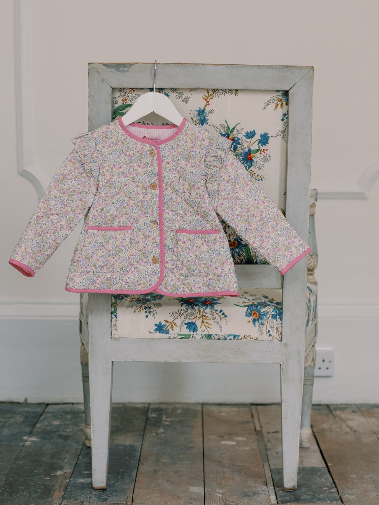 Lilac Floral Lottie Baby Girl Jacket