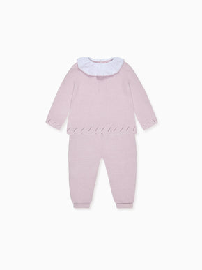 Lilac Lula Cotton Baby Girl Knitted Set