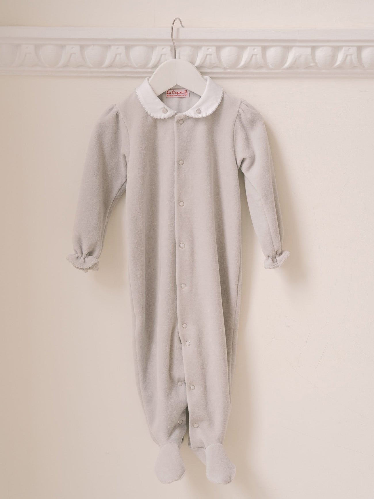 Grey Luna Baby Sleepsuit