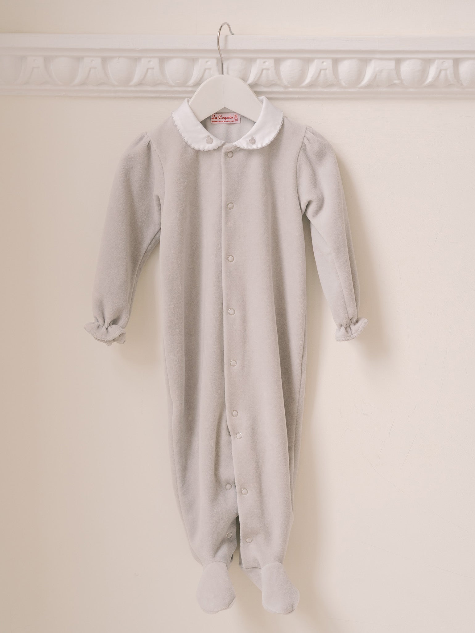 Grey Luna Baby Sleepsuit