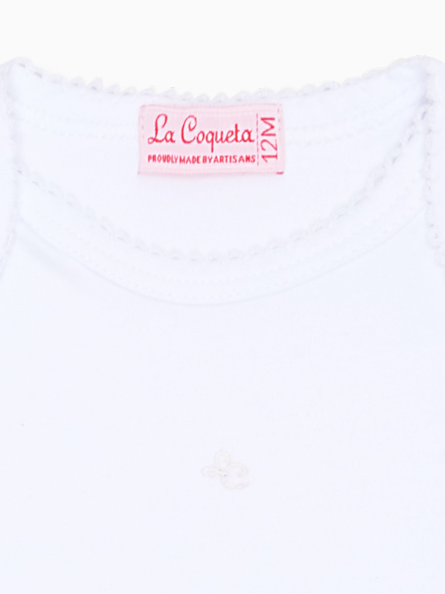 White Lupe Baby Body Vest