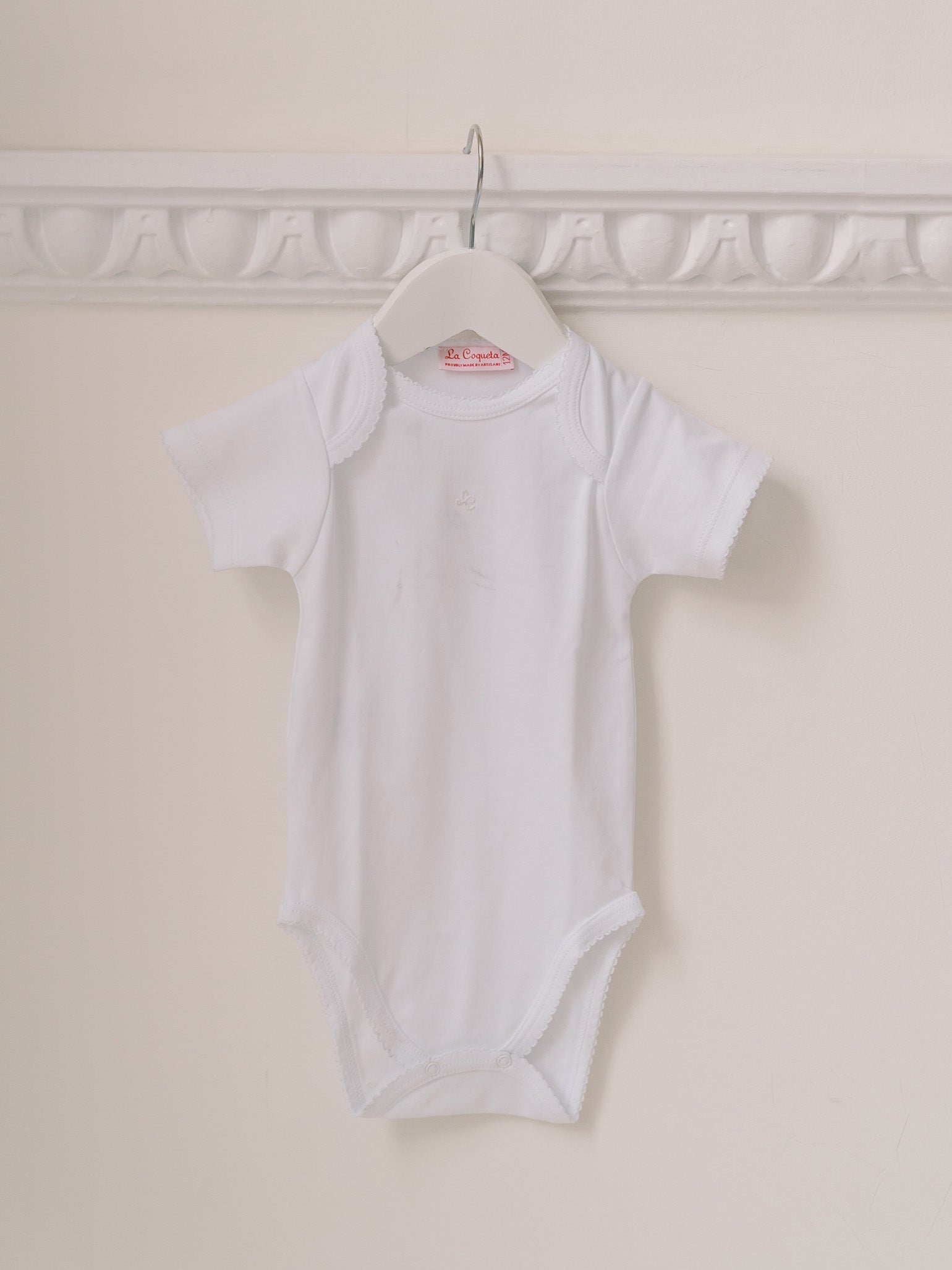 White Lupe Baby Body Vest