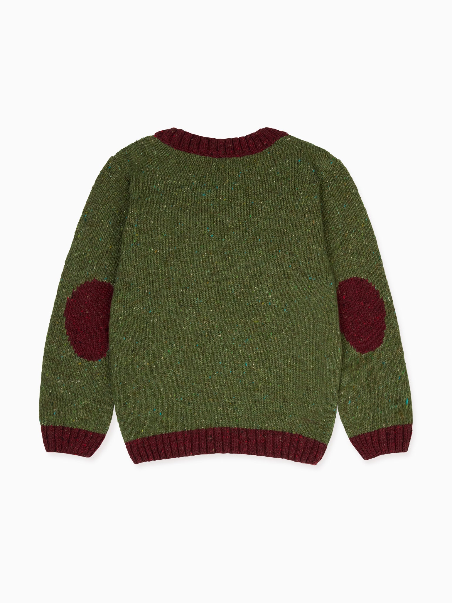 Light Olive Mirlo Merino Boy Jumper