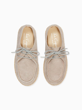 Grey Maddox Suede Boy Espadrille