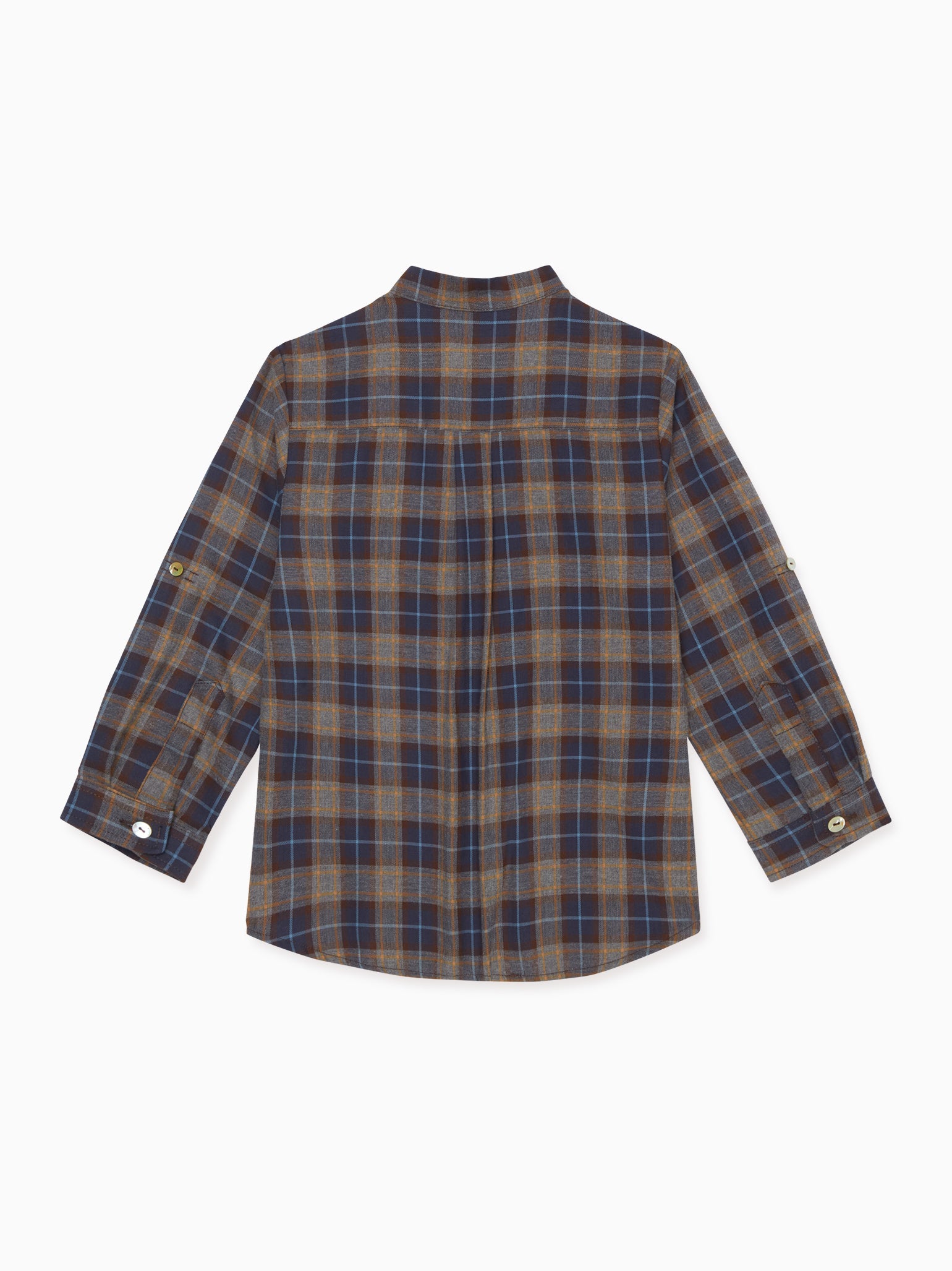 Blue Check Mateo Long Sleeve Boy Shirt