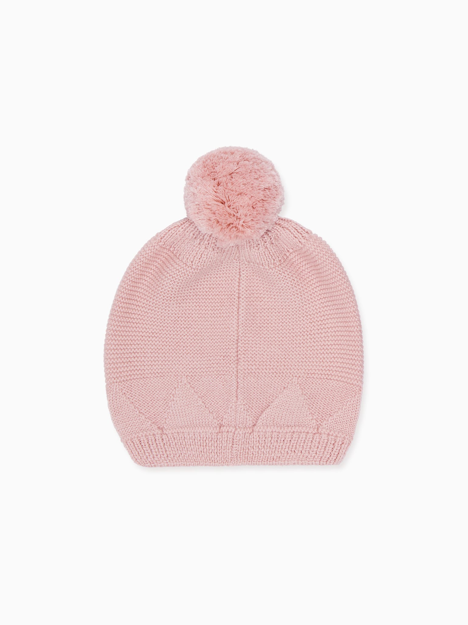 Pink Merino Girl Bobble Hat